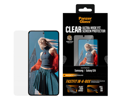 Szkło i folia ochronna PanzerGlass Ultra-Wide Fit FastFit do Samsung Galaxy S26